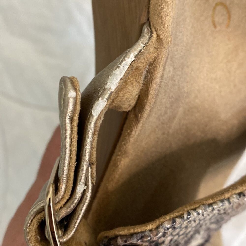 Vionic Ortho heel Technology Snake Print Sandals.Size 7 see video - Picture 4 of 13